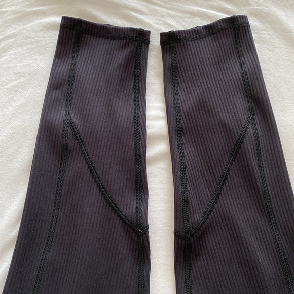 For Love And Lemons Ella Ribbed Crossover Black Yoga Leggings Size Small - Picture 10 of 14